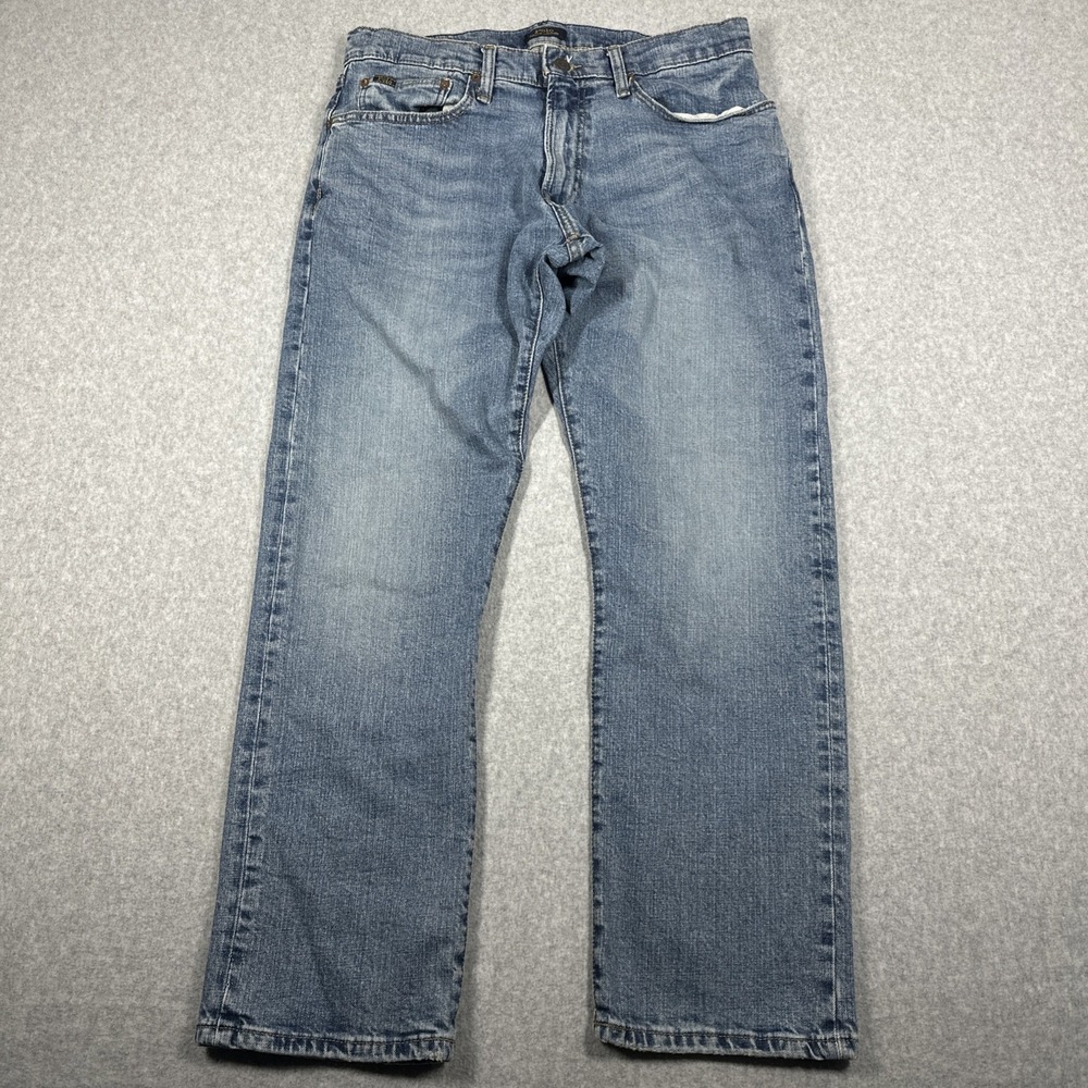 Polo Ralph Lauren Hampton Relaxed Straight Men's 32x30 Blue Jeans Medium Wash